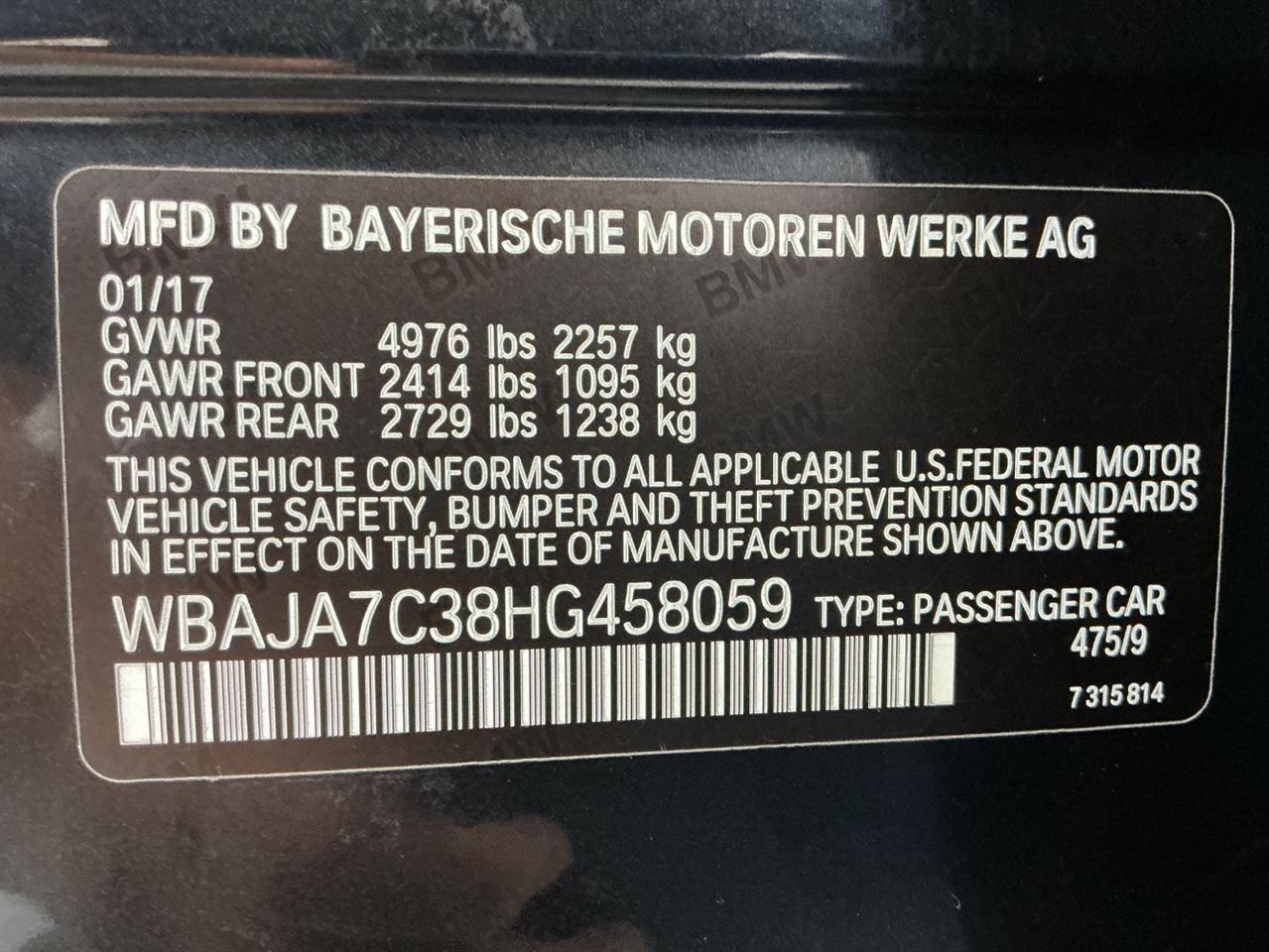 BMW 5 Series 530i xDrive Sedan 2017