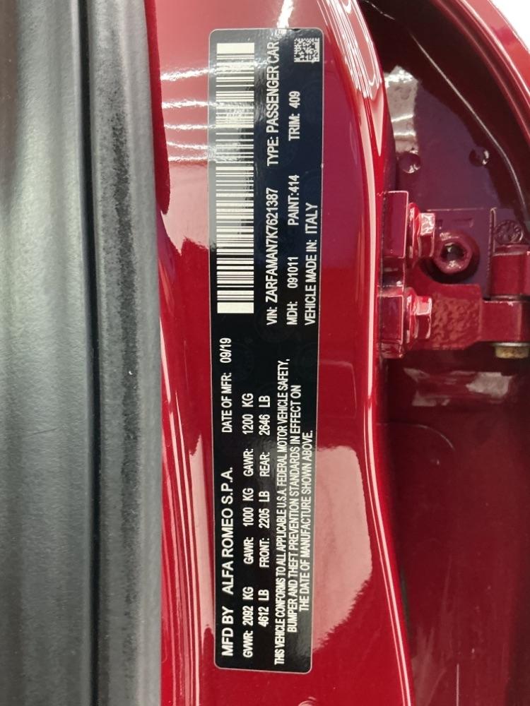 Alfa Romeo Giulia RWD 2019