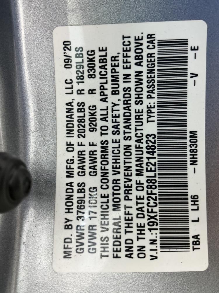Honda Civic Sedan Sport CVT 2020