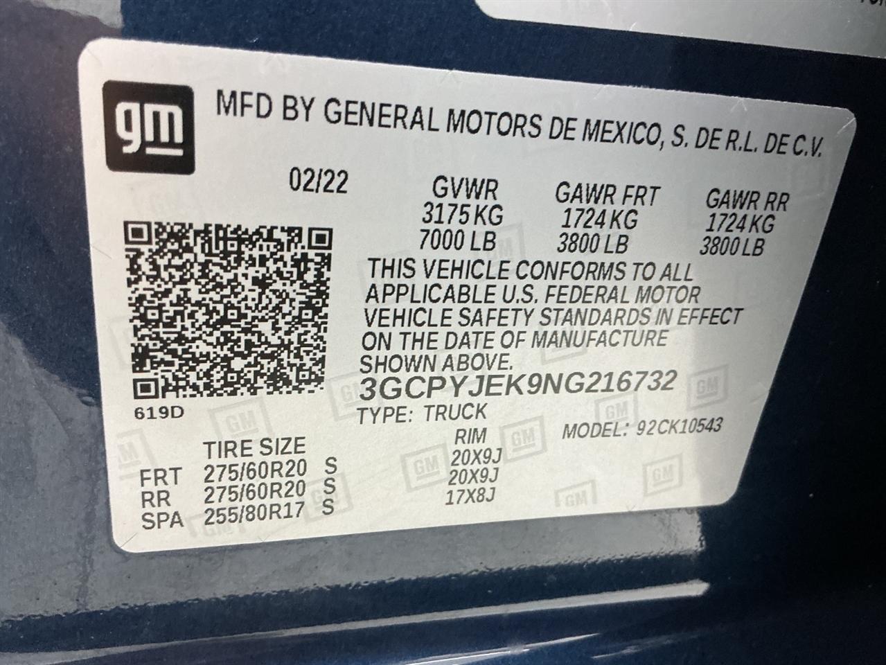 Chevrolet Silverado 1500 LTD 4WD Crew Cab 147" LT w/2FL 2022