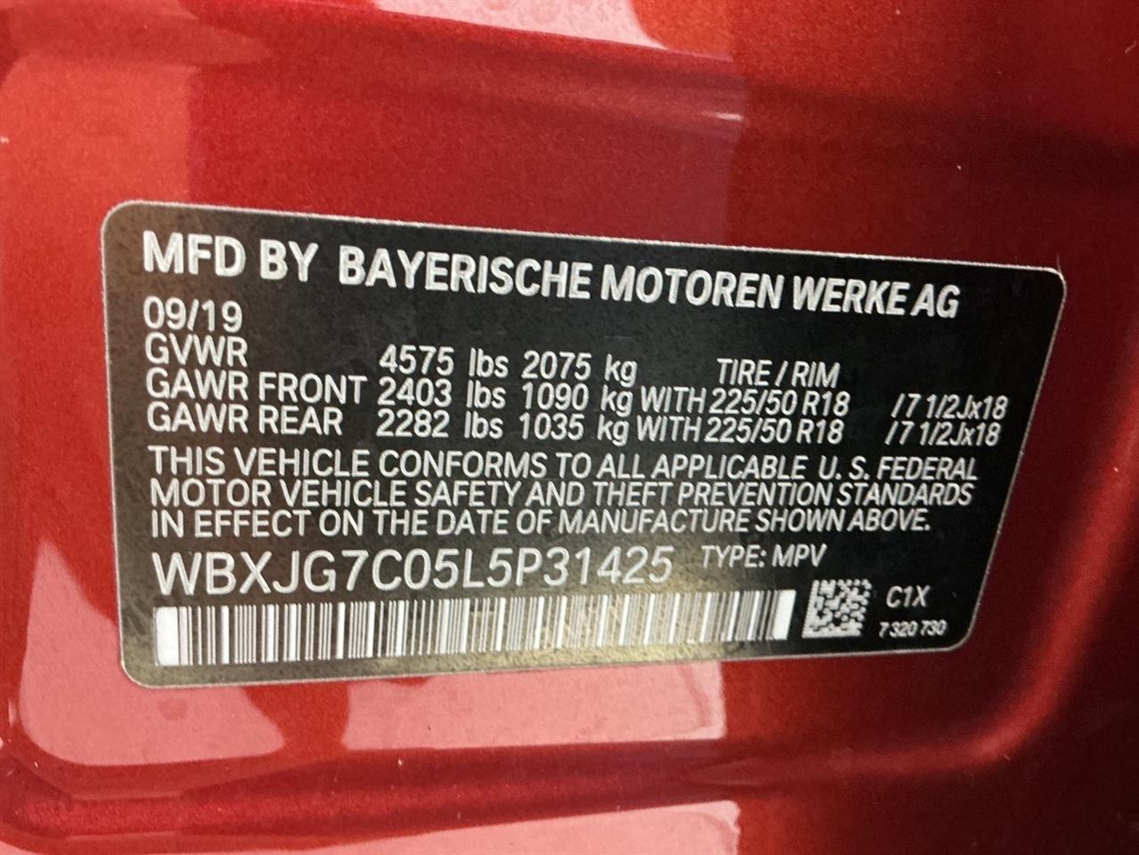 BMW X1 sDrive28i Sports Activity Vehicle 2020