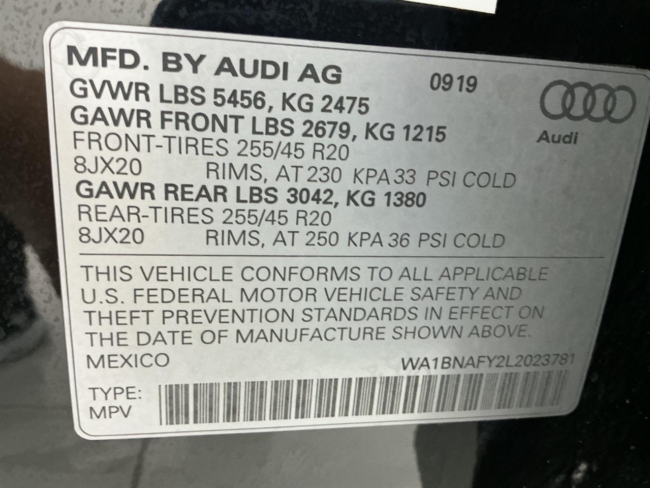 Audi Q5 Premium Plus 45 TFSI quattro 2020