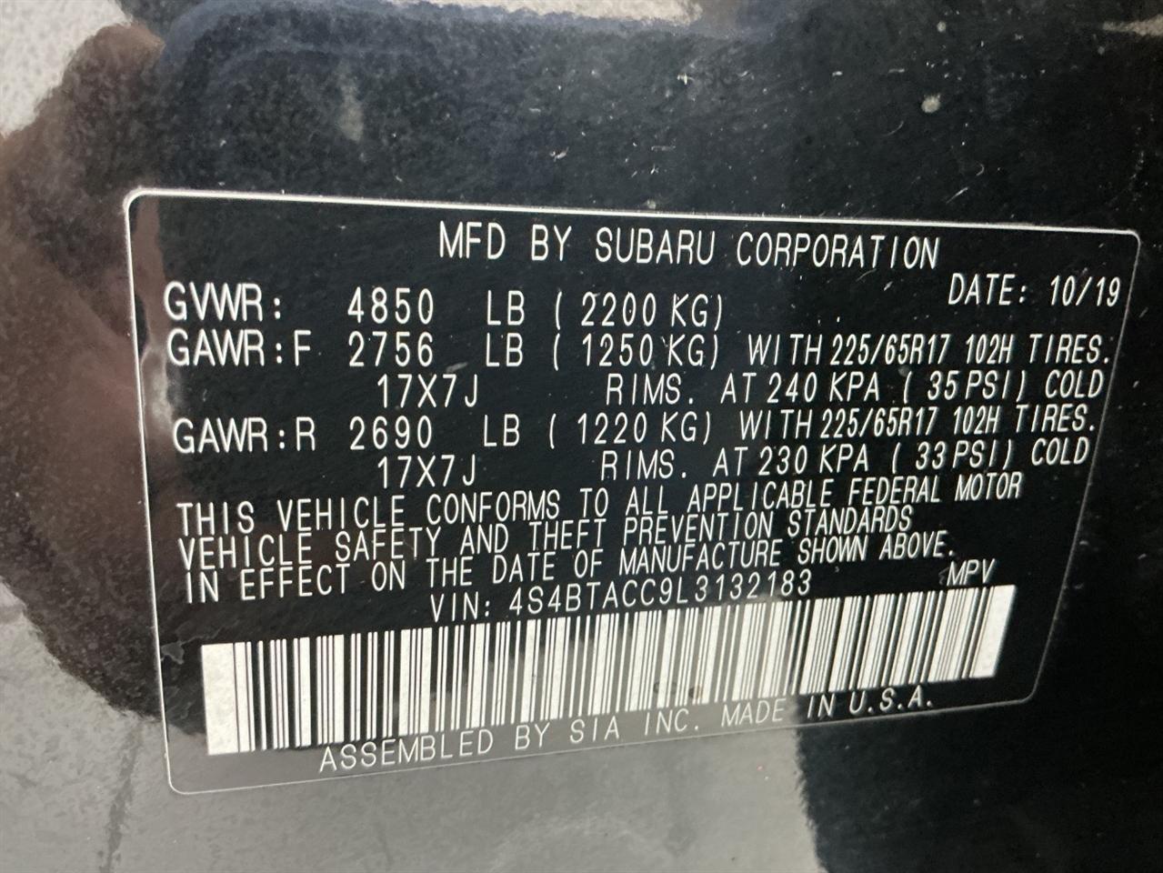 Subaru Outback Premium CVT 2020