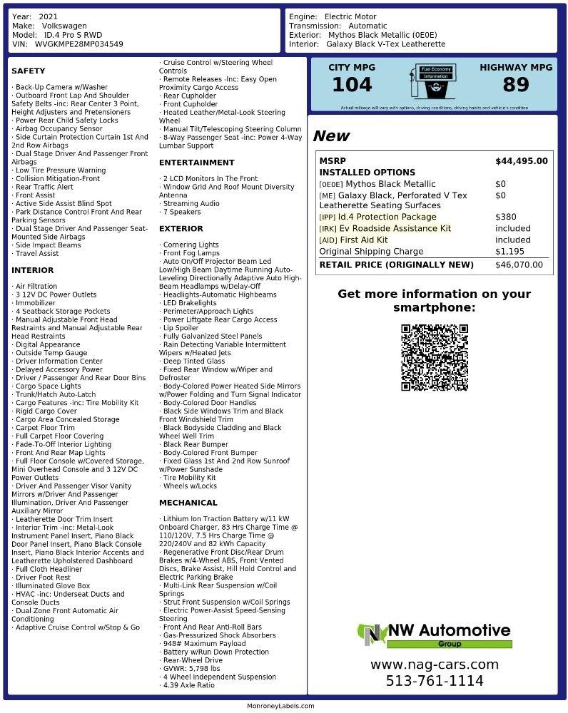 Volkswagen ID.4 Pro S RWD 2021