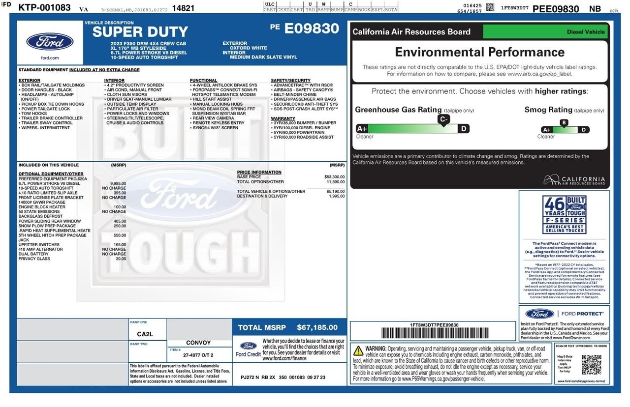 Ford Super Duty F-350 DRW King Ranch 4WD Crew Cab 8' Box 2023