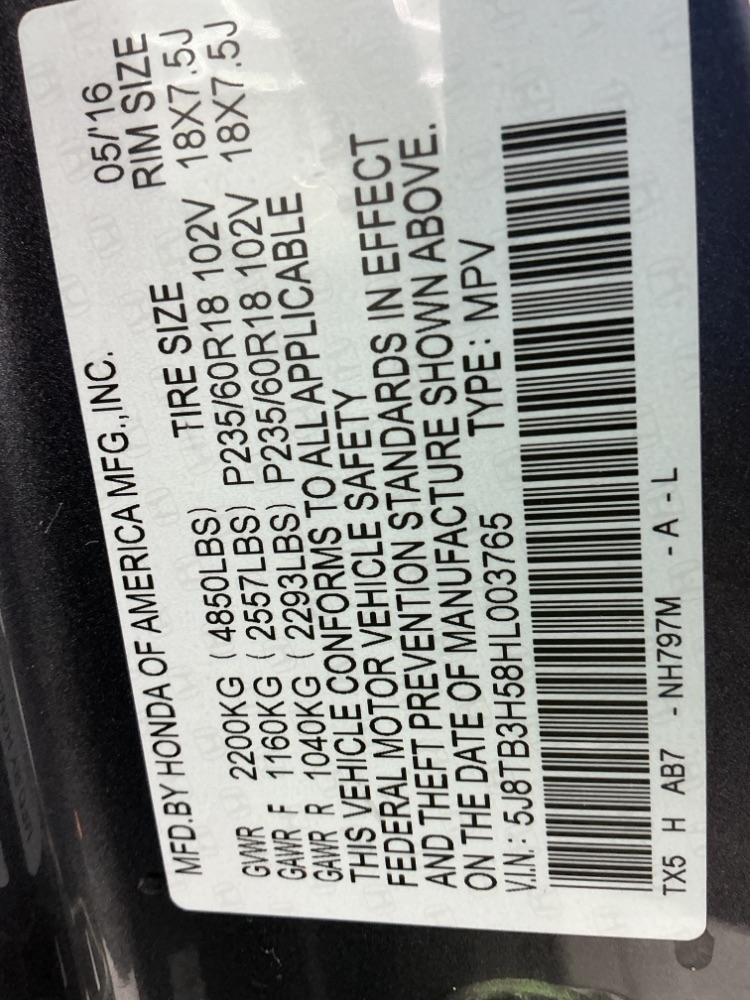 Acura RDX FWD w/Technology/AcuraWatch Plus Pkg 2017