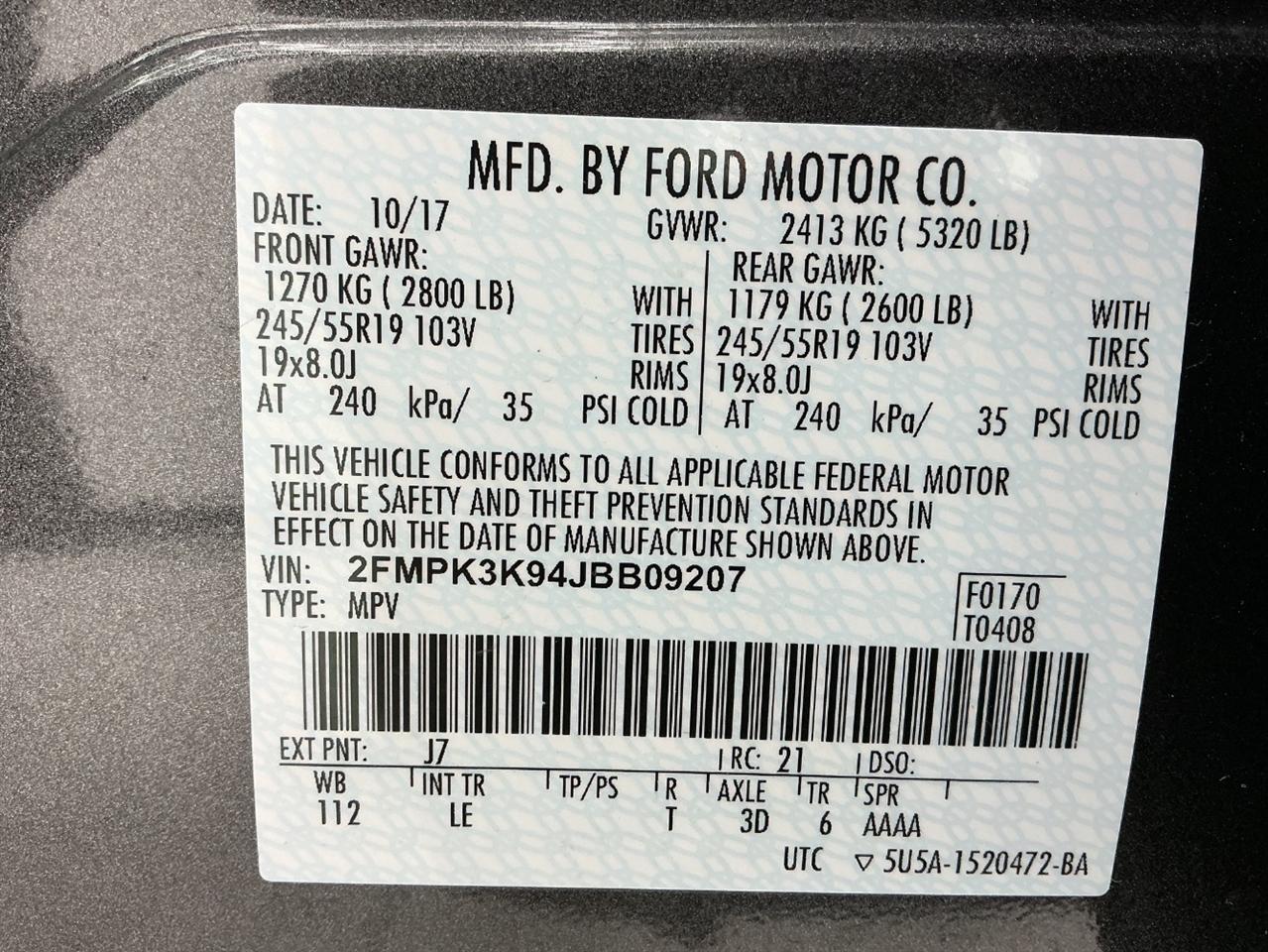Ford Edge Titanium FWD 2018