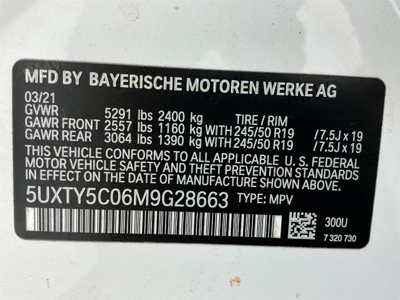 BMW X3 xDrive30i Sports Activity Vehicle 2021