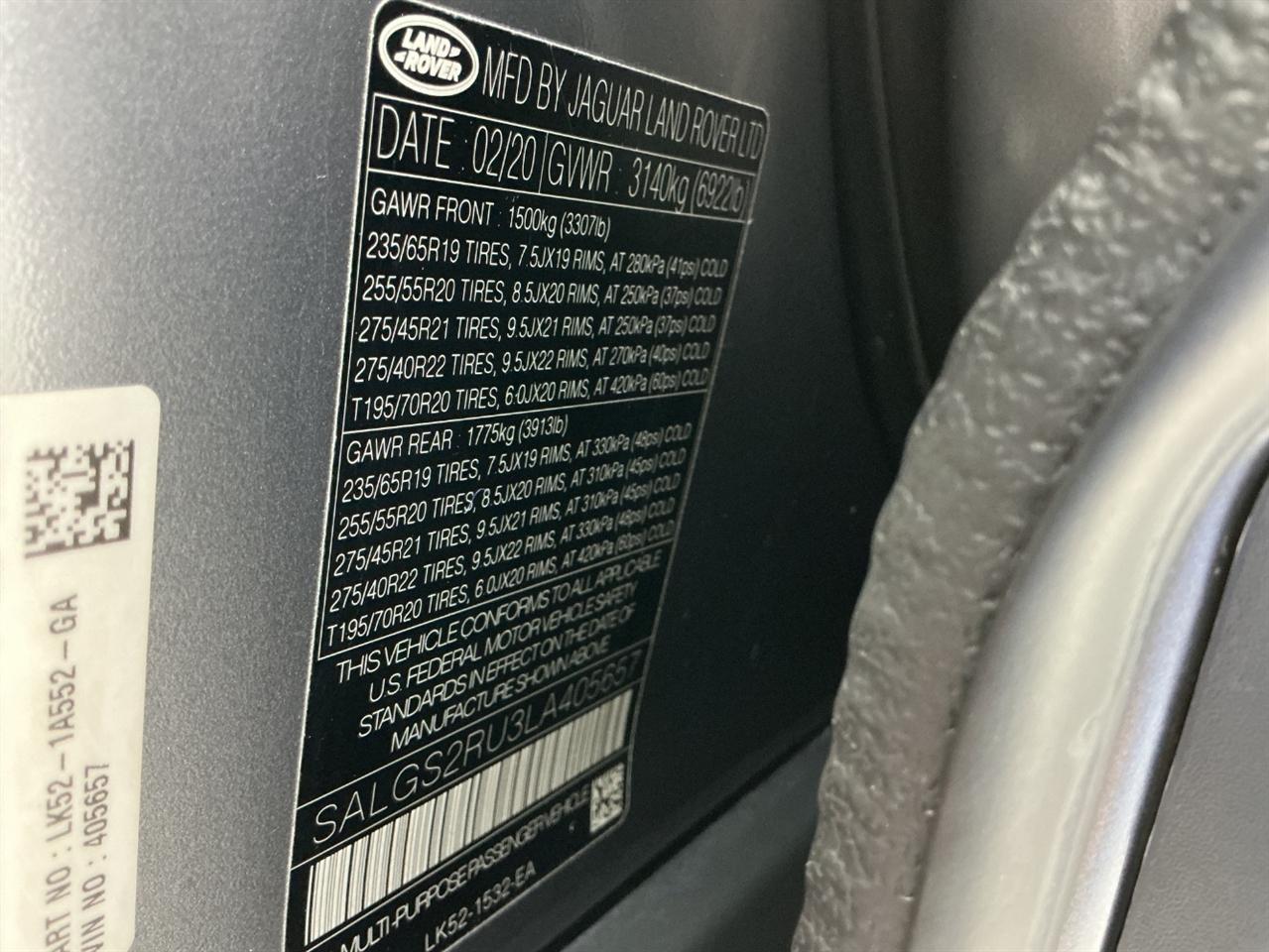 Land Rover Range Rover HSE SWB 2020