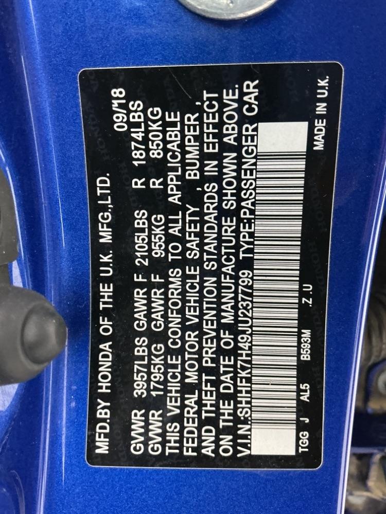 Honda Civic Sport CVT 2018