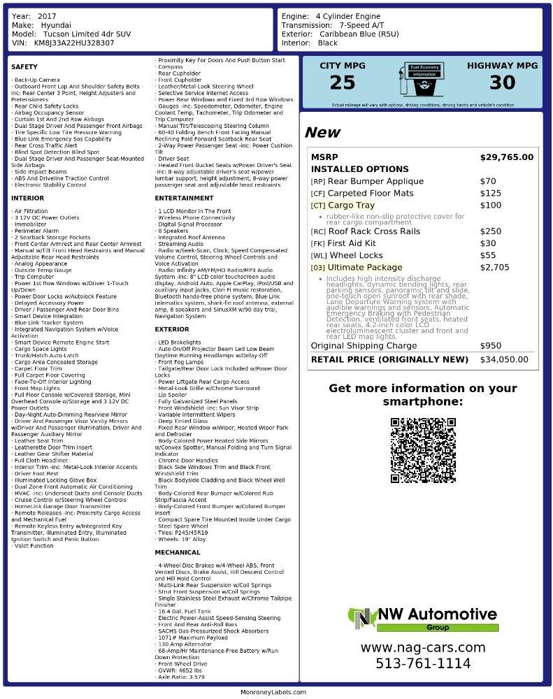 Hyundai Tucson Limited FWD 2017