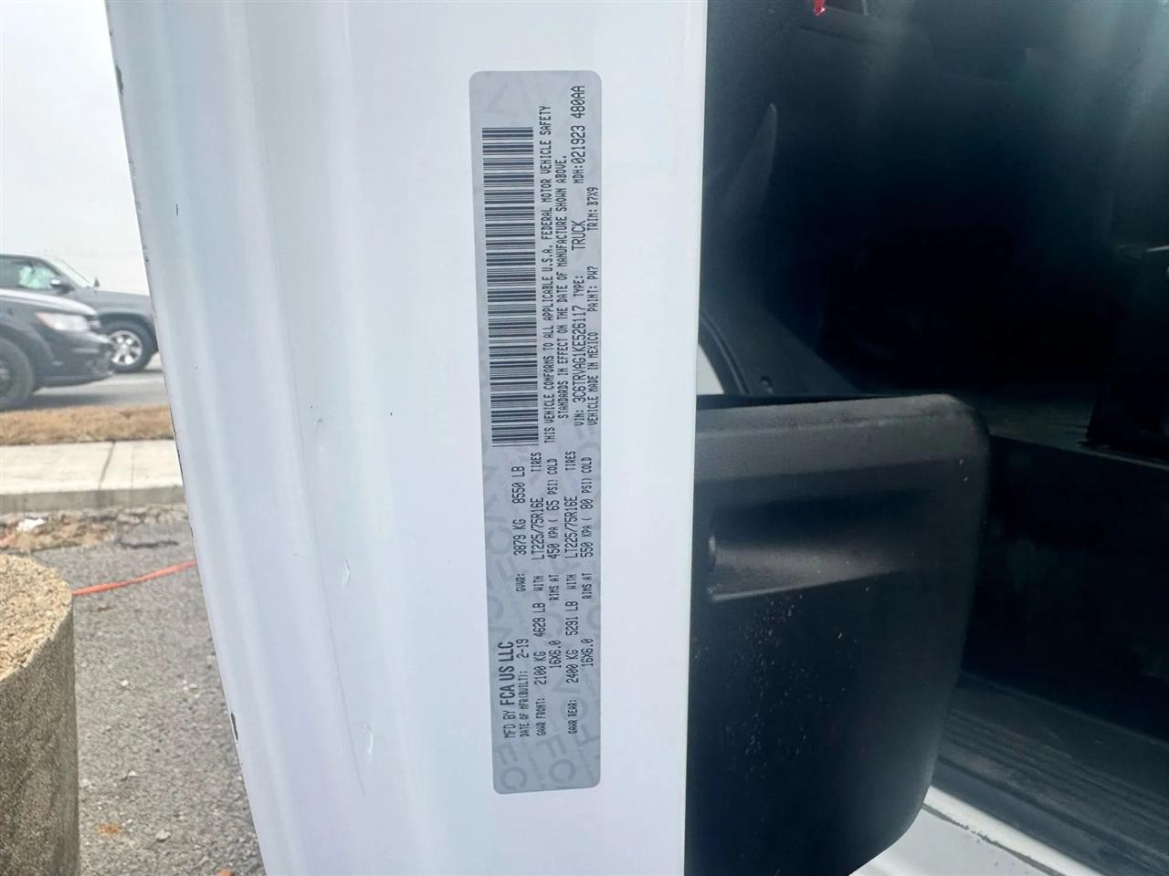 RAM Promaster 1500 Low Roof Tradesman 136-in. WB 2019