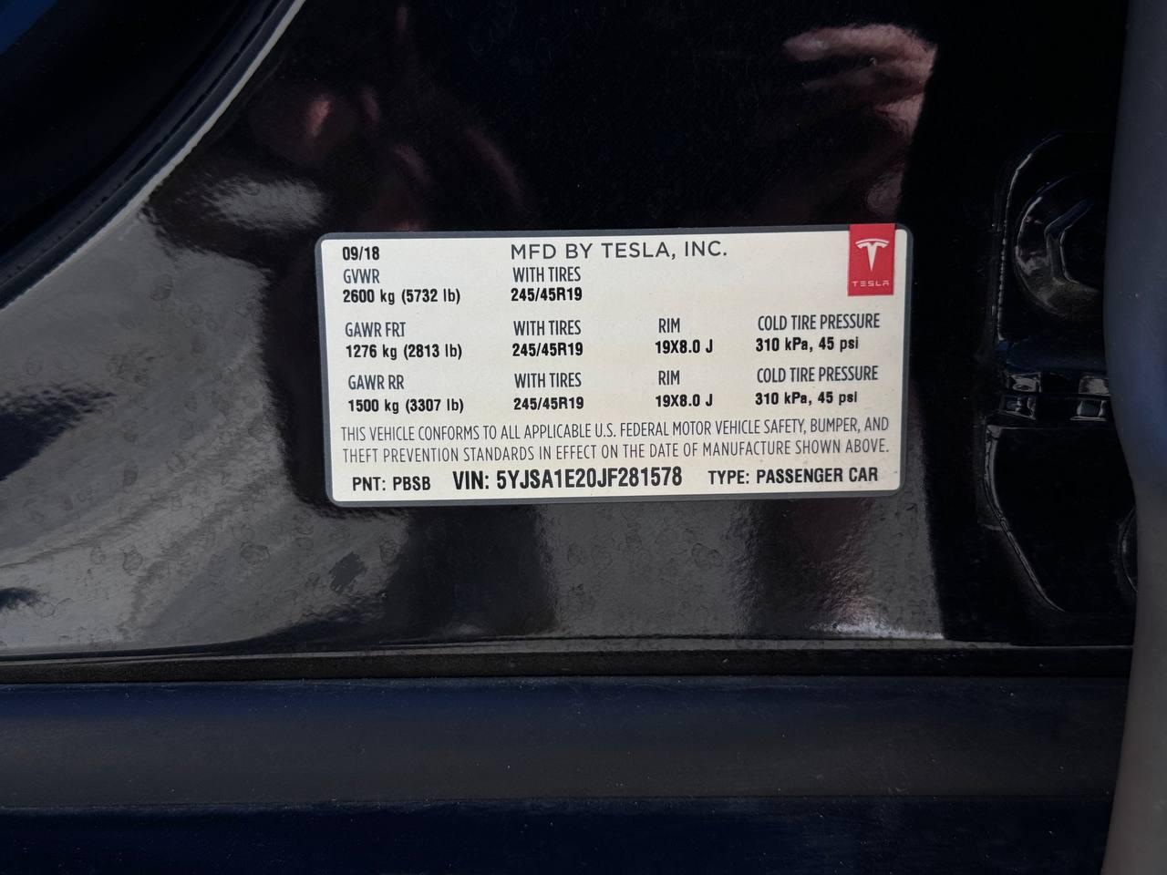 Tesla Model S 75D AWD 2018