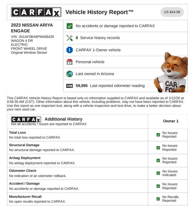 Nissan Ariya Engage 2023