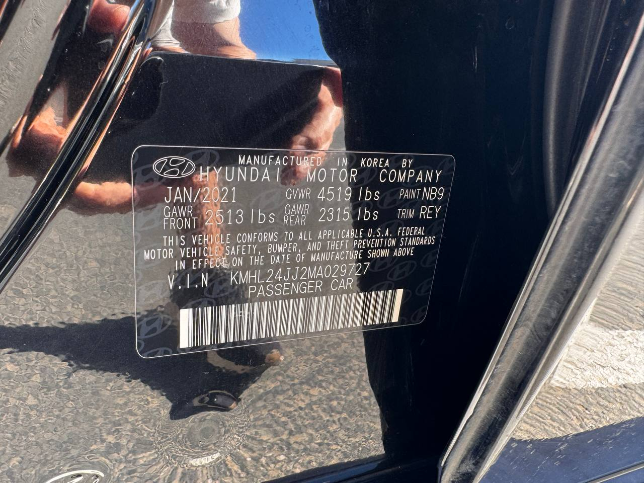 Hyundai Sonata Hybrid Blue 2021