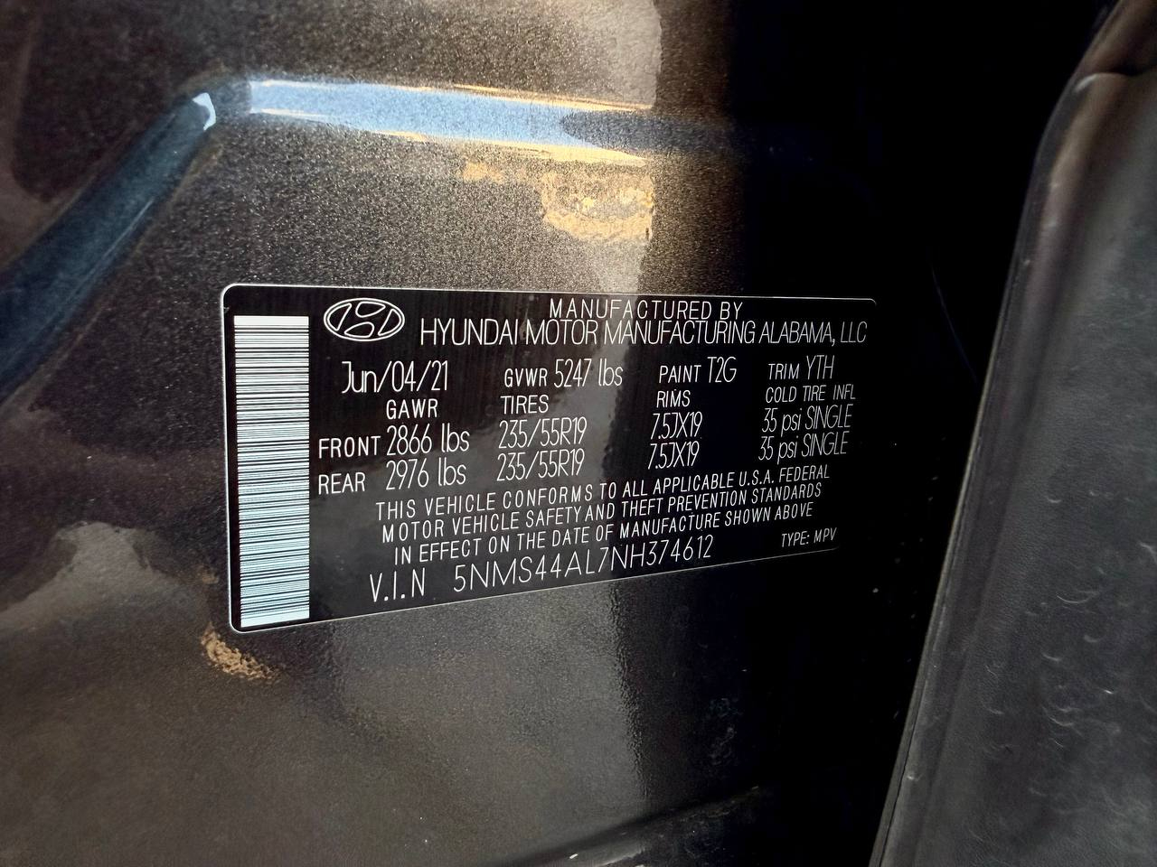 Hyundai Santa Fe Limited 2022