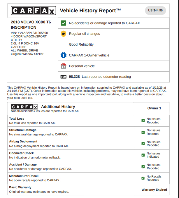 Volvo XC90 T6 Inscription 2018