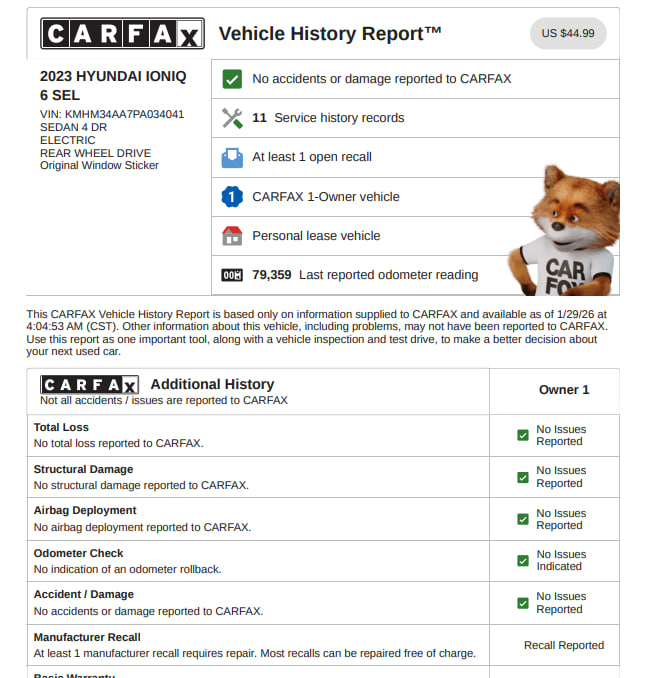 Hyundai Ioniq 6 SEL 2023