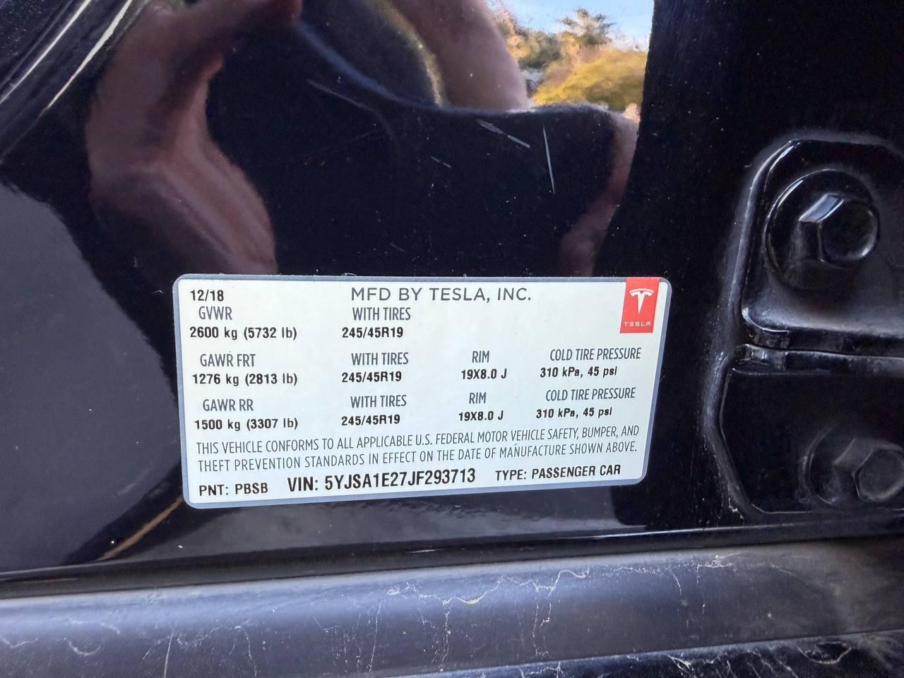 Tesla Model S 75D AWD 2018