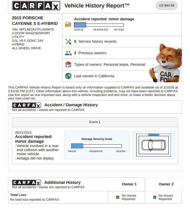 Porsche Cayenne Hybrid S 2015