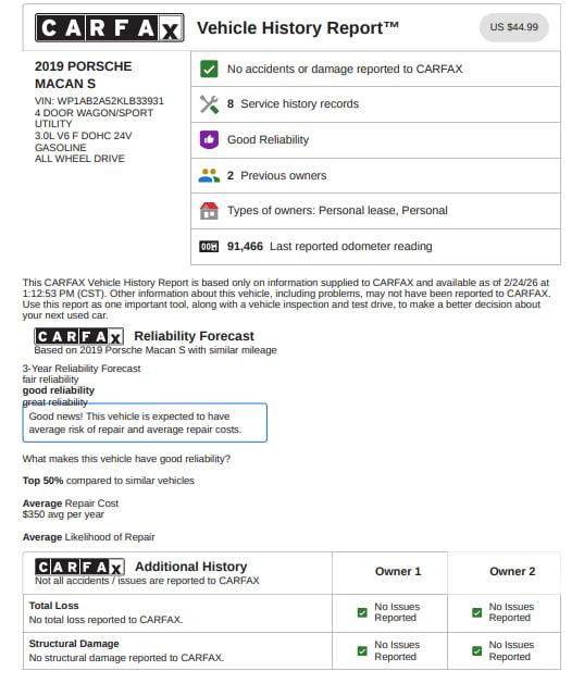 Porsche Macan S 2019