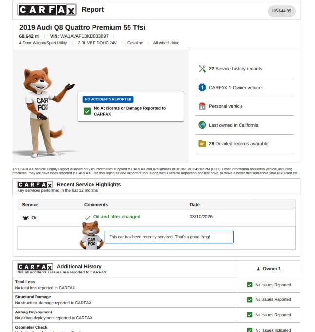 Audi Q8 3.0 TFSI Premium quattro 2019