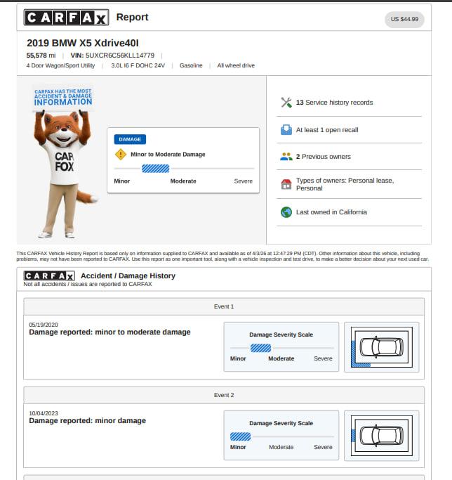 BMW X5 xDrive40i 2019