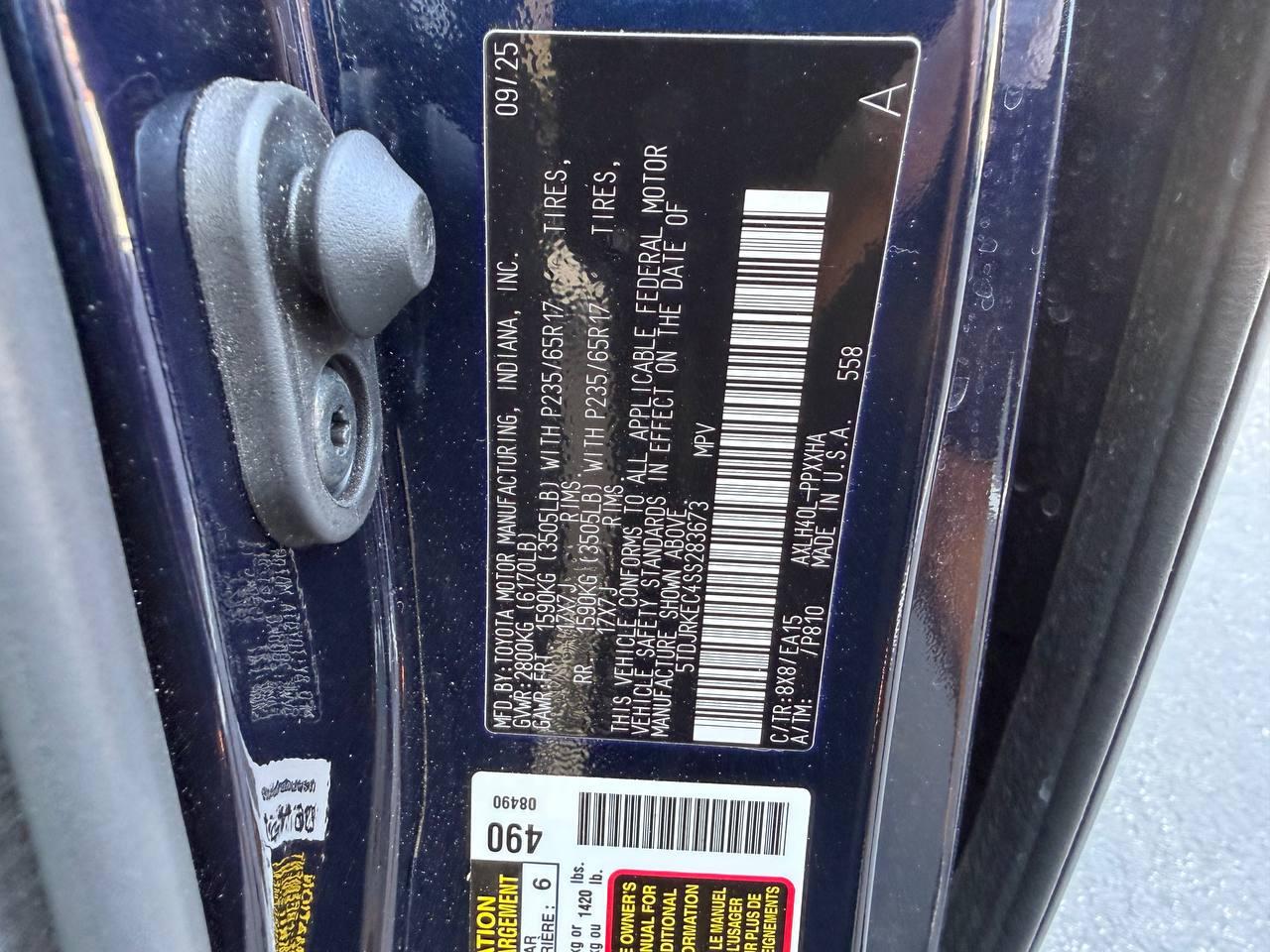 Toyota Sienna XLE 7-Passenger 2025