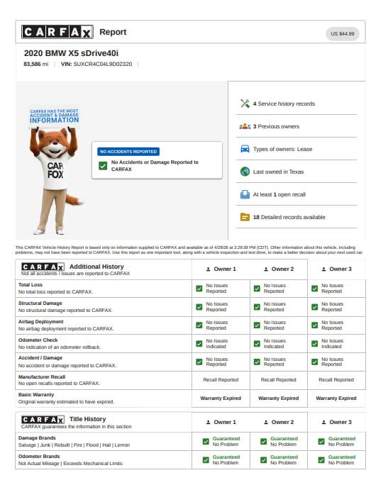 BMW X5 sDrive40i 2020