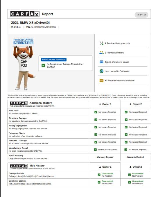 BMW X5 xDrive40i 2021