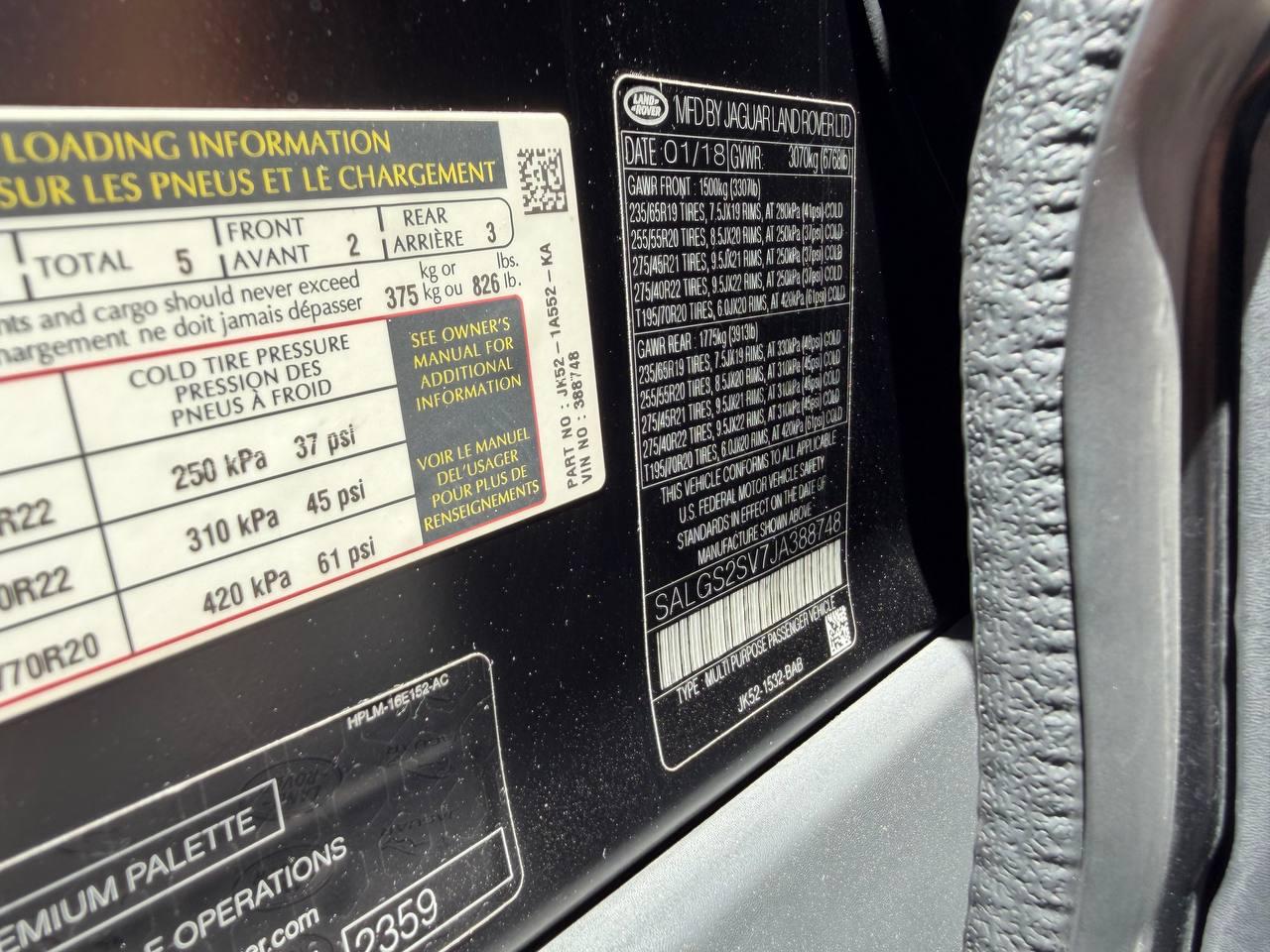 Land Rover Range Rover HSE 2018