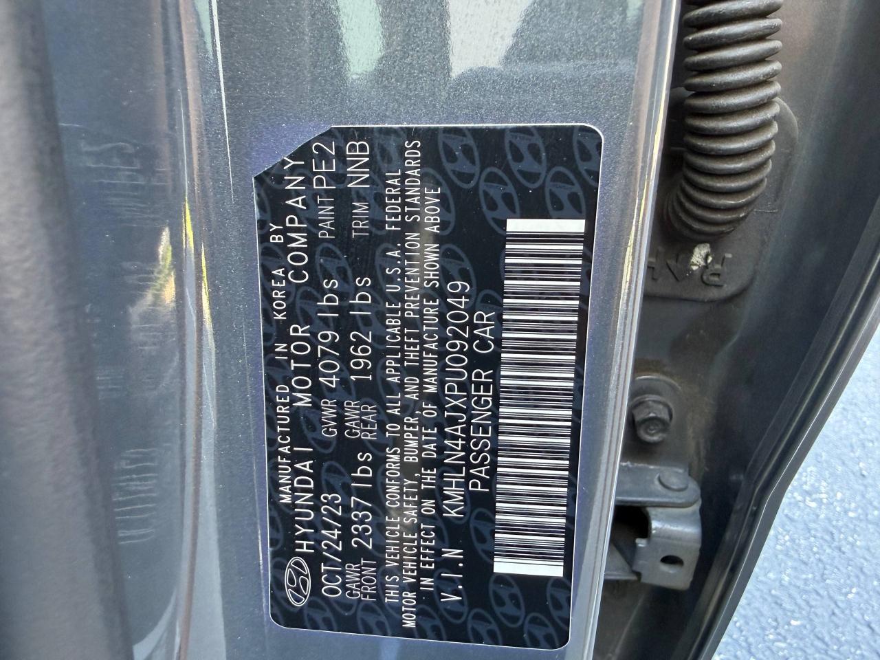 Hyundai Elantra Limited Hybrid 2023