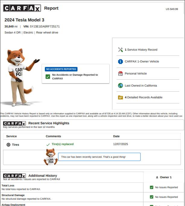 Tesla Model 3  2024