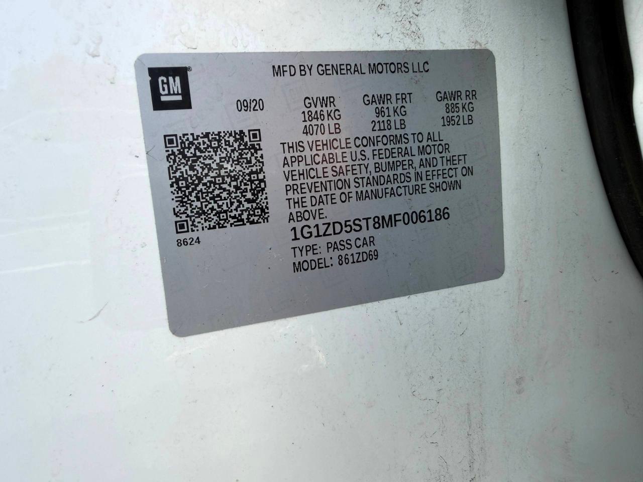 Chevrolet Malibu LT 2021