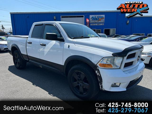 White 2012 RAM 1500 Pickup Truck Four-Wheel Drive 6-Speed Automatic