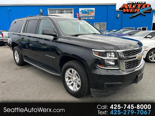Black 2015 Chevrolet Suburban SUV / Crossover Four-Wheel Drive 6-Speed Automatic