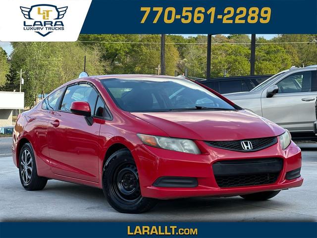 Red 2012 Honda Civic Coupe LX Coupe Front-Wheel Drive