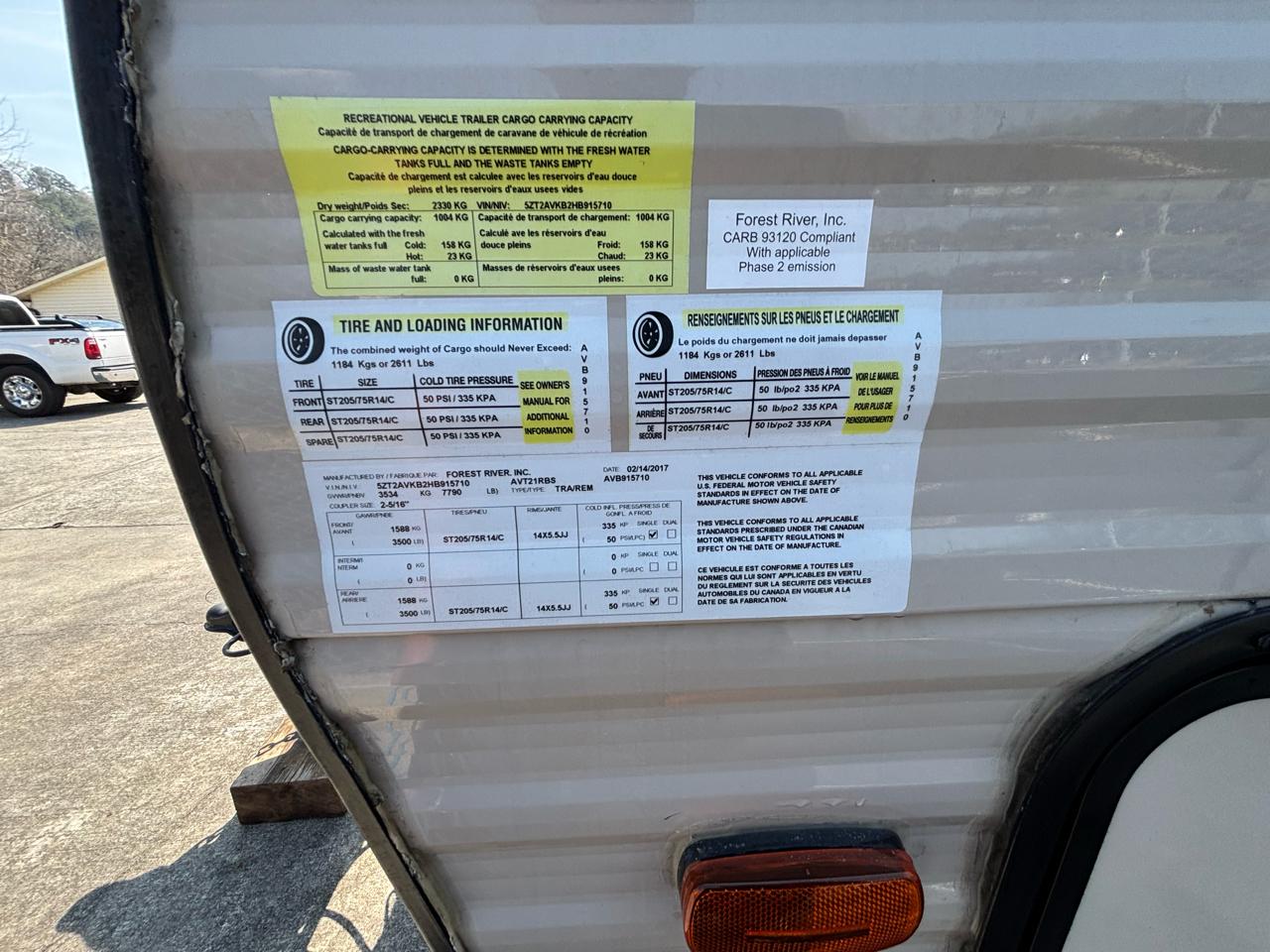 Forest River Avenger  2017