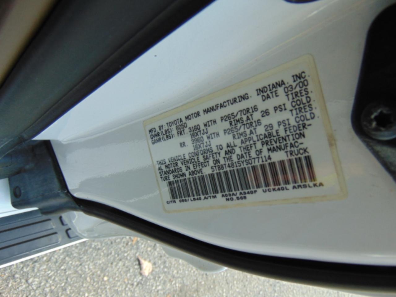 Toyota Tundra Limited Access Cab 4WD 2000