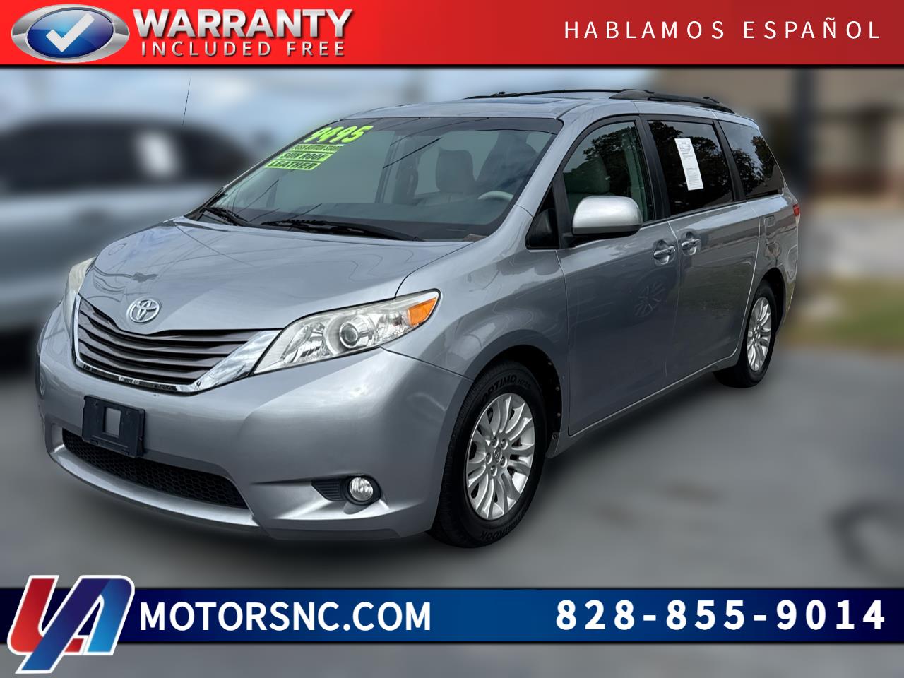 2013 Toyota Sienna 5dr 7-Pass Van V6 XLE AAS FWD (Natl)