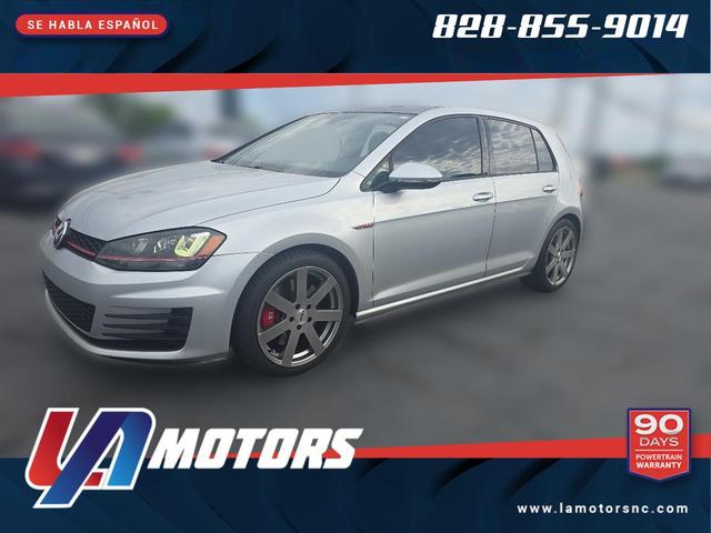 Silver 2016 Volkswagen Golf GTI 2.0T S 4-Door FWD with Performance Package Hatchback Front-Wheel Drive Automatic