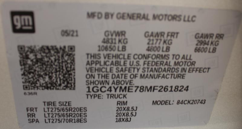 Chevrolet Silverado 2500HD Custom Crew Cab Short Box 4WD 2021