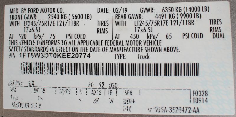 Ford F-350 SD XL Crew Cab Long Bed DRW 4WD 2019