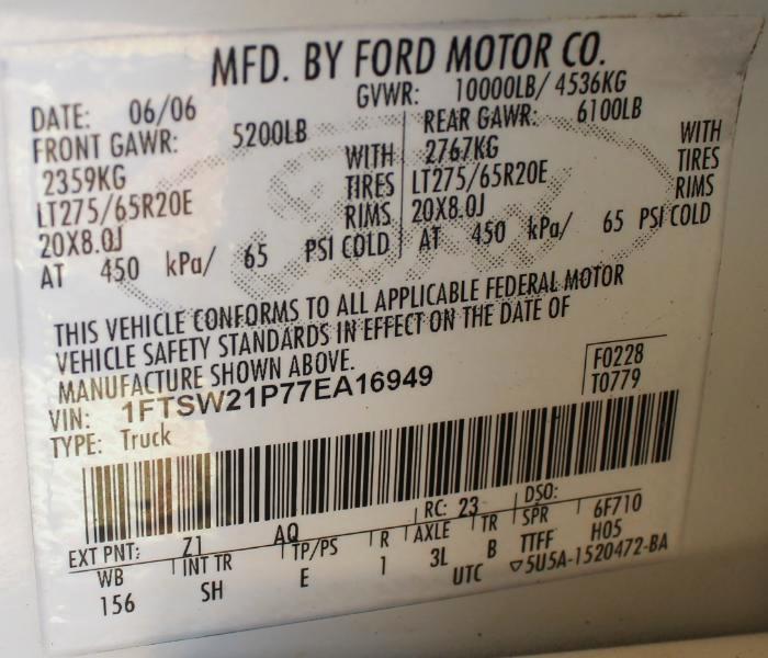 Ford F-250 SD King Ranch Crew Cab 4WD 2007