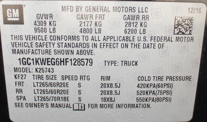 Chevrolet Silverado 2500HD LTZ Crew Cab 4WD 2017