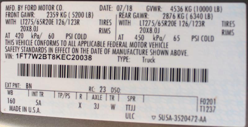 Ford F-250 SD Lariat Crew Cab 4WD 2019