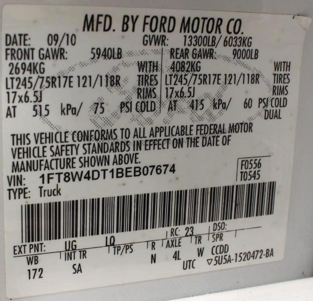 Ford F-450 SD King Ranch Crew Cab DRW 4WD 2011