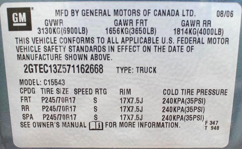 GMC Sierra Classic 1500 SLE1 Crew Cab 2WD 2007