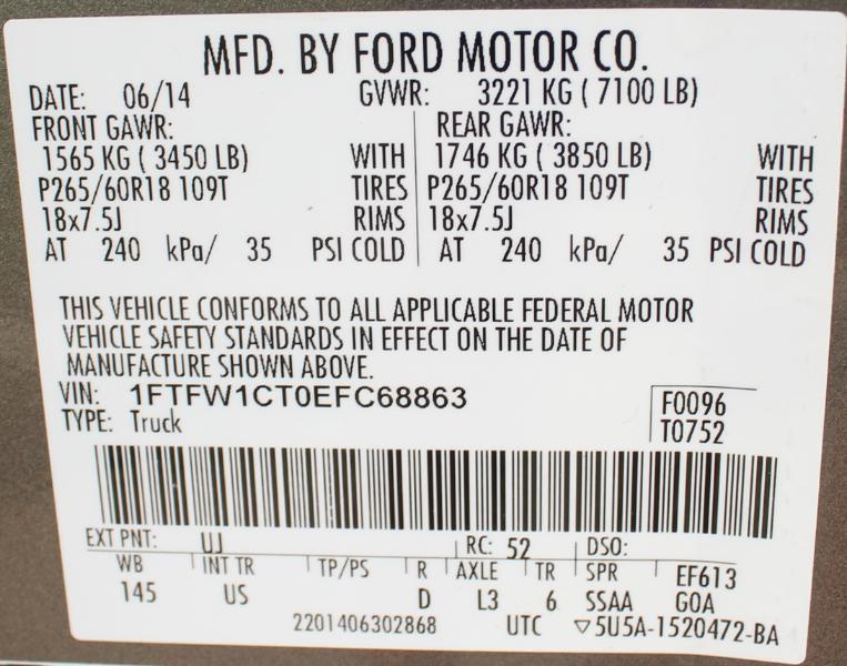 Ford F-150 XLT SuperCrew 6.5-ft. Bed 2WD 2014