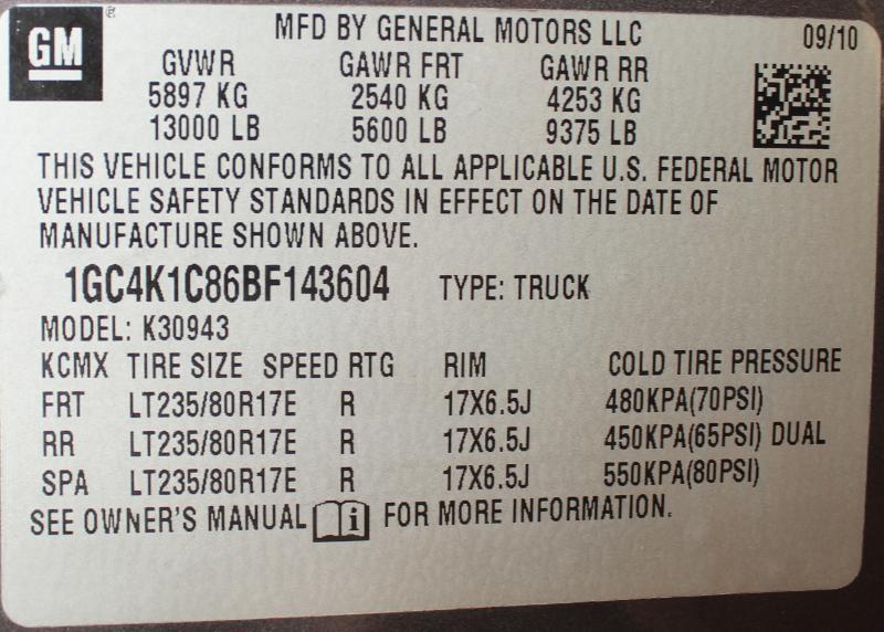 Chevrolet Silverado 3500HD LTZ Crew Cab  4WD 2011